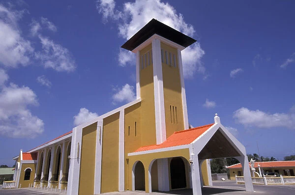Caribbean, Netherland Antilles, Curacao Colorful buildings and detail in Scharloo