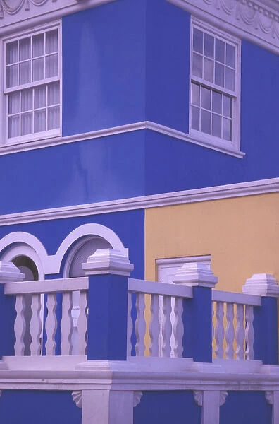 Caribbean, Netherland Antilles, Curacao Colorful buildings and detail in the Scharloo