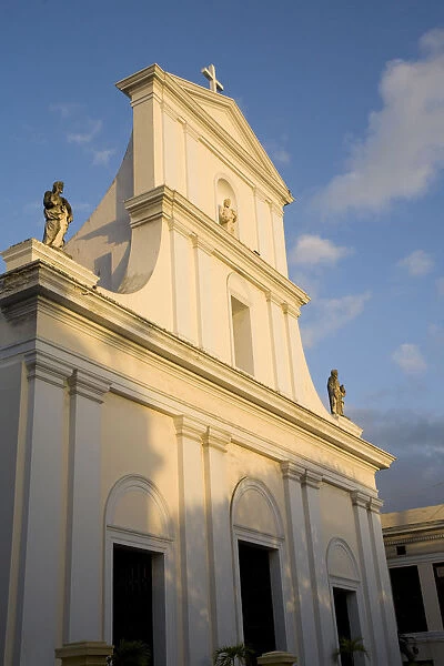 Caribbean, Puerto Rico, Old San Juan. San Juan Cathedral (Catedral de San Juan)