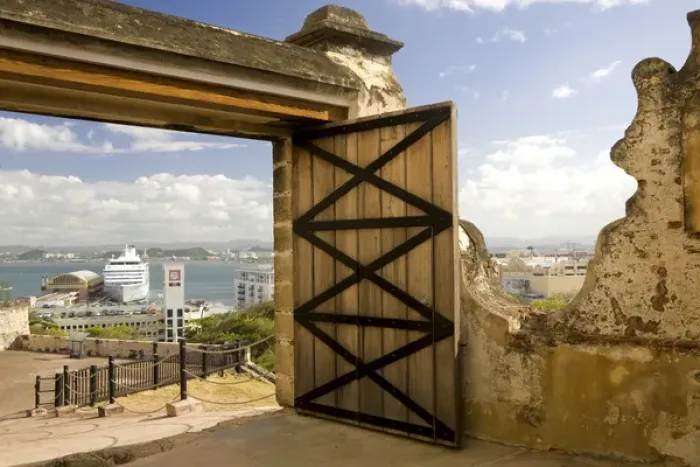 Framed Print : Caribbean, Puerto Rico, Old San Juan. View from Fort San Cristobal (Castillo San Framed Print : Caribbean, Puerto Rico, Old San Juan. View from Fort San Cristobal (Castillo San