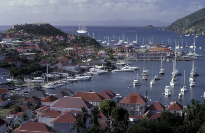 Framed Print : CARIBBEAN, Saint Barts Gustavia Harbor Framed Print : CARIBBEAN, Saint Barts Gustavia Harbor