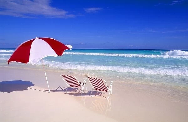 Caribbean scene, on the beach, relaxing