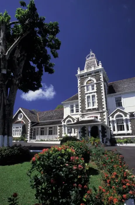 Framed Print : Caribbean, St. Lucia, Castries. Government house