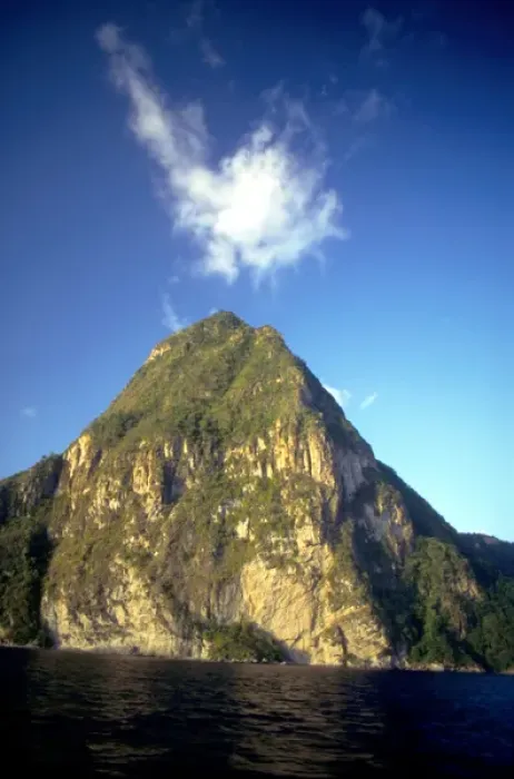 Framed Print : 01. Caribbean, St. Lucia. Petit Piton