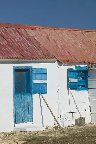 Caribbean, TURKS & CAICOS-Salt Cay Island-Balfour Town: Historic Former World s