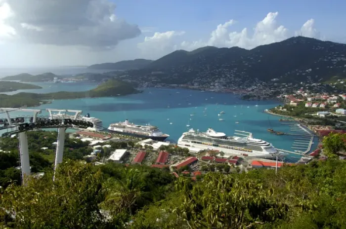 Framed Print : Caribbean, U. S. Virgin Islands, St. Thomas, Charlotte Amalie, Paradise Point, St. Thomas Skyride Framed Print : Caribbean, U. S. Virgin Islands, St. Thomas, Charlotte Amalie, Paradise Point, St. Thomas Skyride