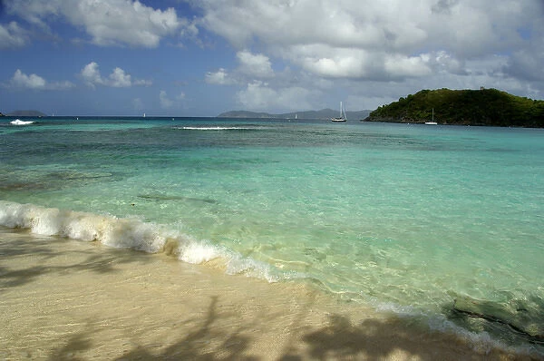 Caribbean, U. S. Virgin Islands, St. John. Hawksnest Bay and beach. Virgin Islands