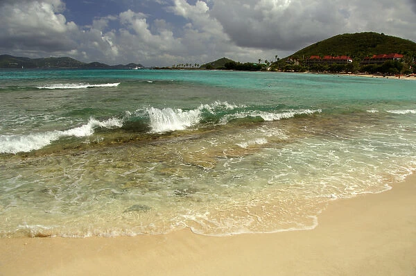 Caribbean, U. S. Virgin Islands, St. Thomas, St. John Bay, Sapphire Beach. View of