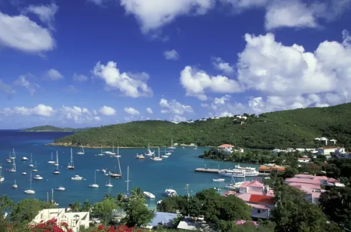 Framed Print : Caribbean, US Virgin Islands, St. John, Cruz Bay Framed Print : Caribbean, US Virgin Islands, St. John, Cruz Bay