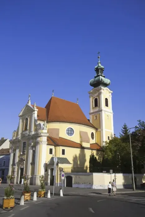 Framed Print : Carmelite church in Gyor, Hungary