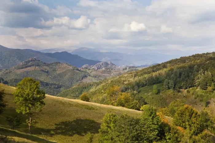 Framed Print : The Carpathian Mountains, Cerna valley near Baile Herculane Europe, Eastern Europe