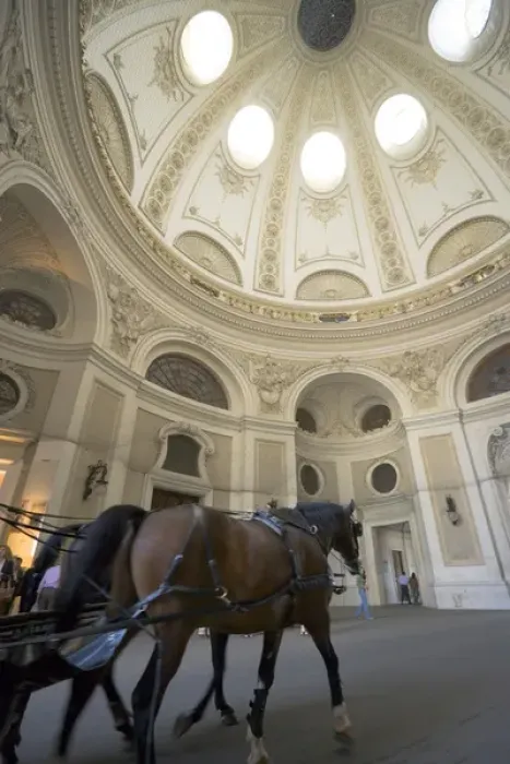 Framed Print : Carriage horses (Fiaker) inside Michaelertor of Hofburg Imperial Palace, Vienna, Austria Framed Print : Carriage horses (Fiaker) inside Michaelertor of Hofburg Imperial Palace, Vienna, Austria