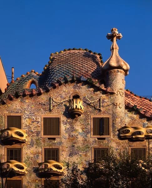 Casa Batilo, Gaudi Architecture, Barcelona, Spain