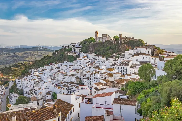 Framed Print : Casares, Malaga, Andalusia, Spain. View of the village of Casares in Andalusia Framed Print : Casares, Malaga, Andalusia, Spain. View of the village of Casares in Andalusia