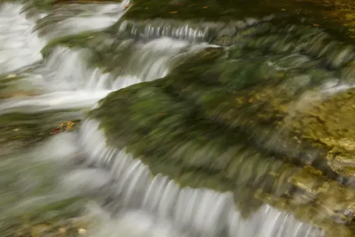 Framed Print : Cascade below Au Train waterfall, Upper Peninsula of Michigan