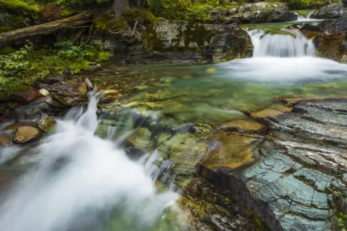 Framed Print : Cascade on Baring Creek, Glacier National Park, Montana USA Framed Print : Cascade on Baring Creek, Glacier National Park, Montana USA