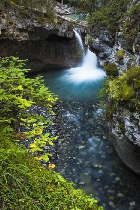 Framed Print : Cascade in Johnston Canyon, Banff National Park, Alberta, Canada Framed Print : Cascade in Johnston Canyon, Banff National Park, Alberta, Canada