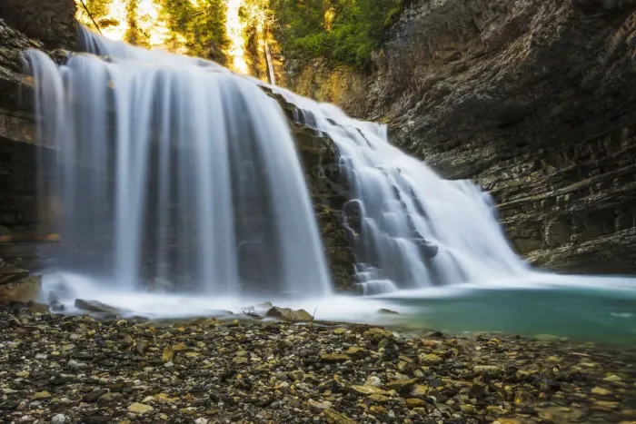 Framed Print : Cascade in Johnston Canyon, Banff National Park, Alberta, Canada Framed Print : Cascade in Johnston Canyon, Banff National Park, Alberta, Canada