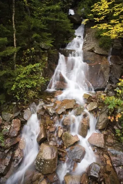 Framed Print : Cascades on Deer Brook in Maines Acadia National Park