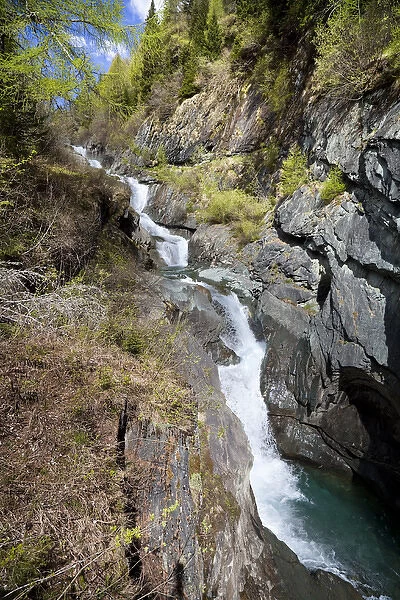 The cascades of the river Isel in national Park Hohe Tauern