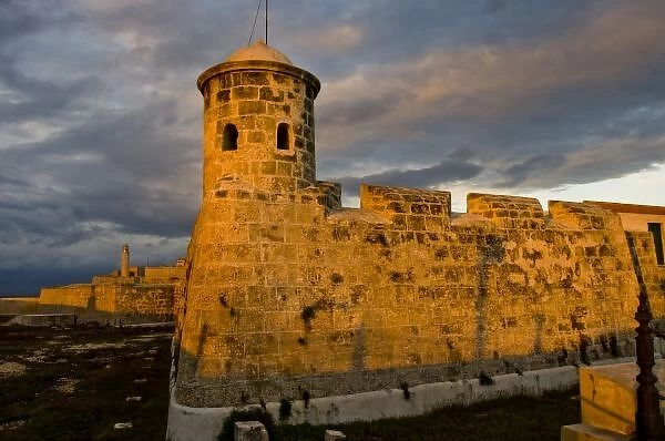 Castillo de San Salvador de La Punta, guarding Havana harbor, Cuba