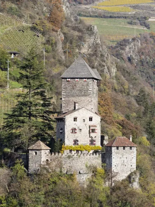 Framed Print : Castle Branzoll near Klausen (Chiusa) in the Eisack Valley during autumn. Europe