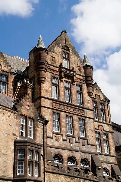 Castle Hills School building in capital of Edinburgh Scotland