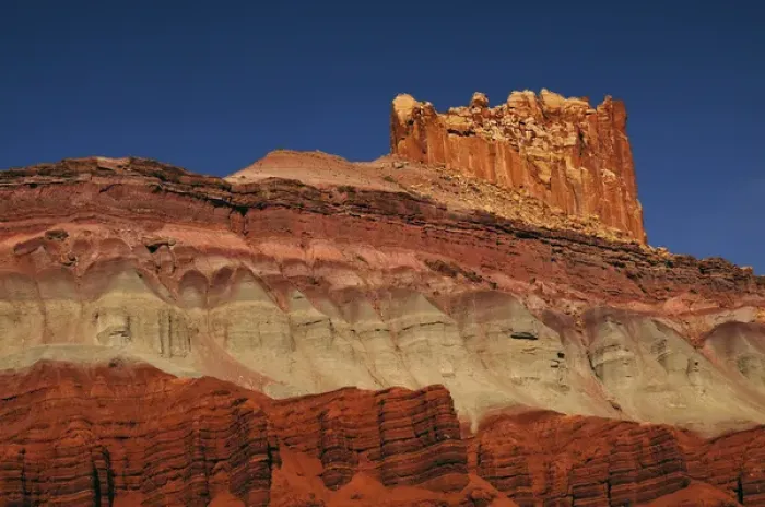 Framed Print : The Castle in the Morning, Scenic Drive; Capitol Reef National Park; Torrey; Utah; USA