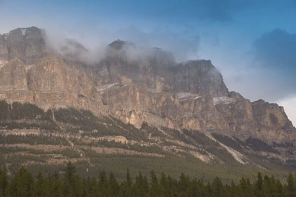 02. Canada, Alberta, Banff National Park: Castle Mountain  /  Early Winter
