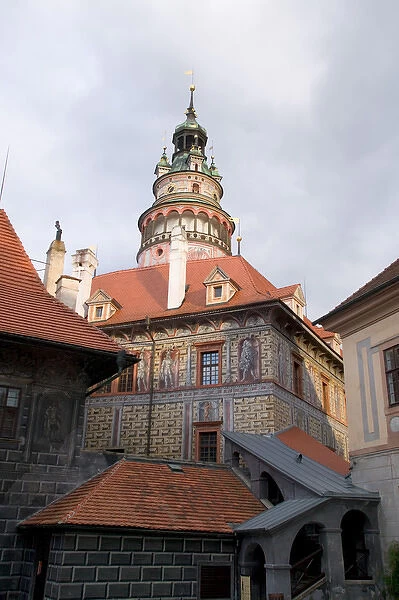castle tower, Czech Republic, Ceske Krumlov, World Heritage Site