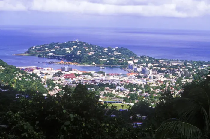 Framed Print : Castries, St Lucia, Caribbean Framed Print : Castries, St Lucia, Caribbean