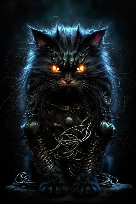 Framed Print : Cat with glowing evil eyes. ©Jim Zuckerman / Jaynes Gallery / DanitaDelimont.com (AI) Framed Print : Cat with glowing evil eyes. ©Jim Zuckerman / Jaynes Gallery / DanitaDelimont.com (AI)