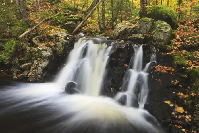 Framed Print : The Cataracts, a waterfall on Frye Brook in Maines Northern Forest. Fall Framed Print : The Cataracts, a waterfall on Frye Brook in Maines Northern Forest. Fall