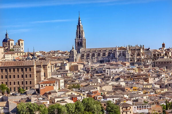 Cathedral Churchse Medieval City Toledo Spain. Cathedral started in 1226 finished 1493