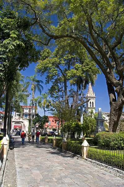 Cathedral grounds at Cuernavaca in the State of Morelos, Mexico