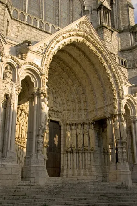 Framed Print : Detail on The Cathedral of Our Lady of Chartres at Chartres in the region of Centre Framed Print : Detail on The Cathedral of Our Lady of Chartres at Chartres in the region of Centre