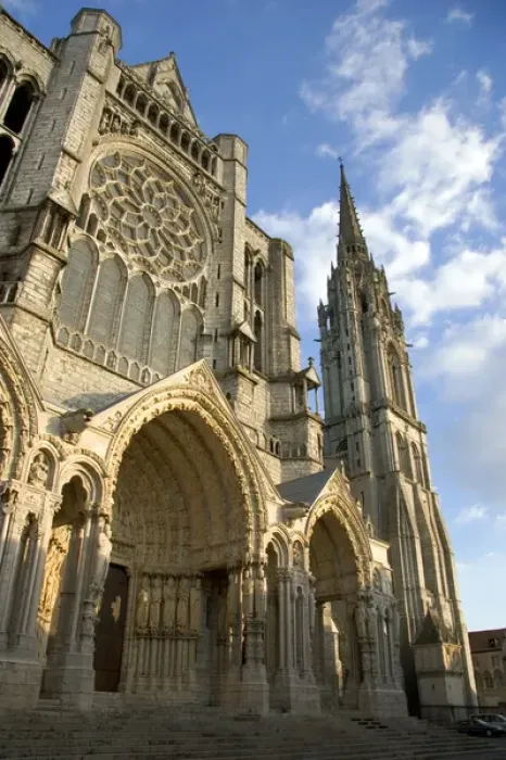 Framed Print : The Cathedral of Our Lady of Chartres at Chartres in the region of Centre, France
