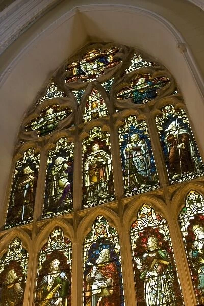 Down Cathedral, St. Patrick, Northern Ireland, stained glass, religion, church, window