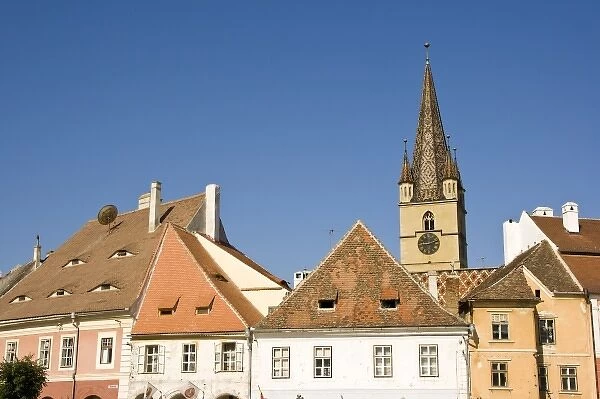 The Cathedral Tower of the Evangelical Church, or Evangelische Stadtpfarrkirche, was built in 1520