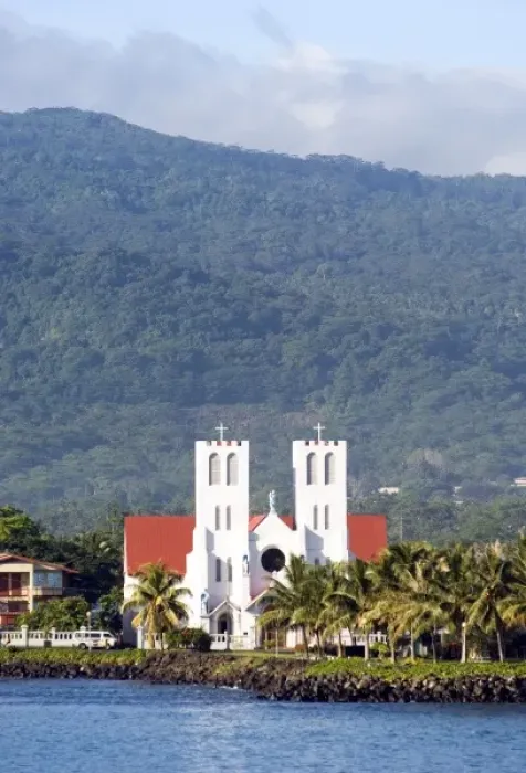 Framed Print : Catholic Church in Apia, Upolo Island, Western Samoa Framed Print : Catholic Church in Apia, Upolo Island, Western Samoa