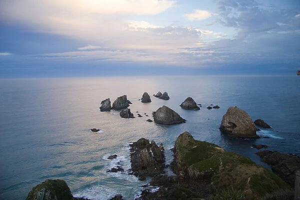 Catlins, Otago, Nugget Point, New Zealand. Nugget Point is the southernmost point of new Zealand