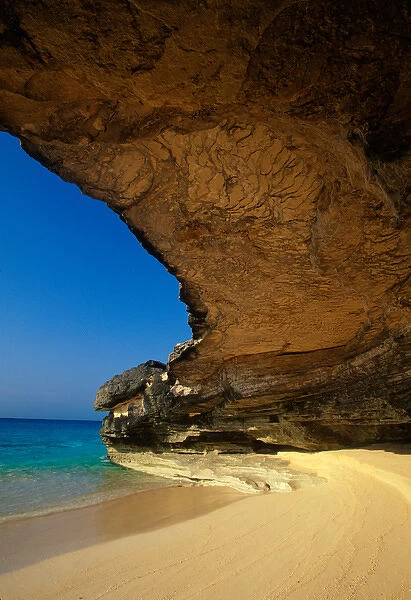 Cave at French Bay, San Salvador Island, Bahamas