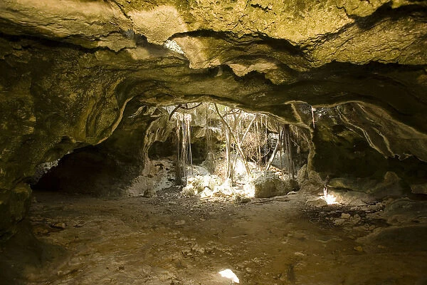 Cave inside the Bluff, Cayman Brac, Cayman Islands, Caribbean