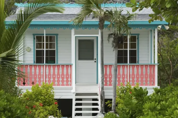 Framed Print : CAYMAN ISLANDS - CAYMAN BRAC - Goat Bay: Beach Cottage Framed Print : CAYMAN ISLANDS - CAYMAN BRAC - Goat Bay: Beach Cottage