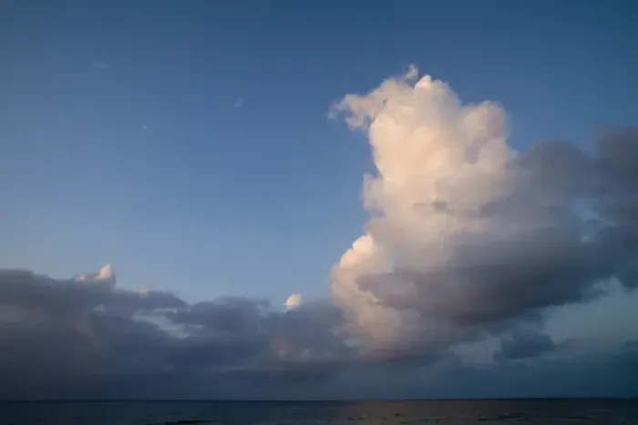 Framed Print : Cayman Islands, Little Cayman Island, Sunset lights clouds above Caribbean Sea Framed Print : Cayman Islands, Little Cayman Island, Sunset lights clouds above Caribbean Sea