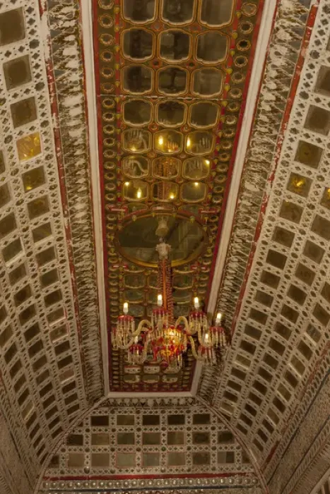 Framed Print : Ceiling. Palace of Flowers. Moti Mahal. Phool Mahal. Mehrangarh Fort. 10th century