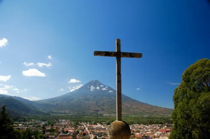 Framed Print : Central America, Guatemala, Antigua, Hill of the Cross aka Cross Hill or mountain Framed Print : Central America, Guatemala, Antigua, Hill of the Cross aka Cross Hill or mountain