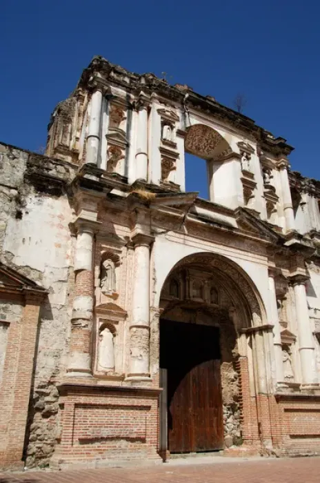 Framed Print : Central America, Guatemala, Antigua, La Compania de Jesus. La Compania was once a school