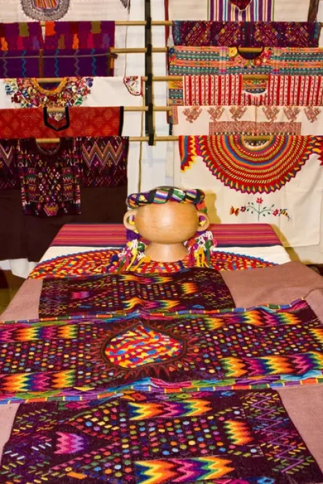 Framed Print : Central America, Guatemala, Antigua. A display of colorful huipils in a shop in Antigua Framed Print : Central America, Guatemala, Antigua. A display of colorful huipils in a shop in Antigua
