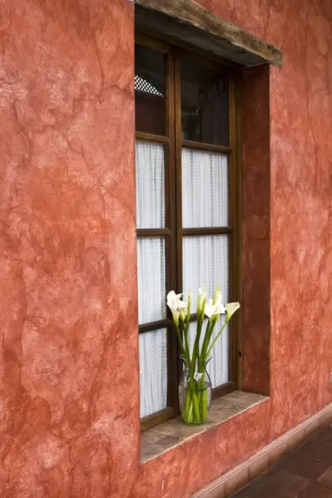 Framed Print : Central America, Guatemala, Antigua. Calla Lilies in vase on window ledge of hotel Framed Print : Central America, Guatemala, Antigua. Calla Lilies in vase on window ledge of hotel